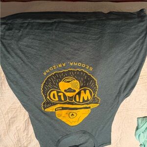 Gray T-Shirt with Yellow Graphic